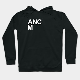 Anchorage Museum White Stacked Letters Hoodie